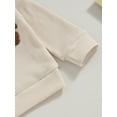 thumbnail image 4 of ZAXARRA Toddler Boys 2PCS Pants Sets Long Sleeve Letter Embroidery Tops and Drawstring Pants Sets, 4 of 7