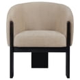 thumbnail image 3 of Valdez Boucle Upholstered Barrel Back Accent Chair Beige, 3 of 11