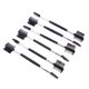 thumbnail image 5 of IDEANATEGRATE 6Ud Cepillo Y Peine Negro Para Y Pestañas Con Resistente, 5 of 8