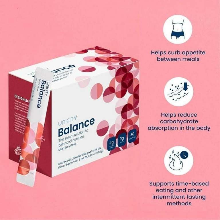 Unicity Balance Variety Pack – Orange, Lemon, Ginger, Berry (4