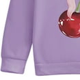 thumbnail image 4 of Cethrio Girls Outfit Sets, Casual 2 PC Long Sleeve Hoodies with Jeans Sets Purple Size 6-7 T, 4 of 5