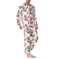 thumbnail image 2 of Balery Koi Fish And Corals Pijama para Hombre de Dos Piezas con Manga Larga, Conjunto de Dormir y Descanso Suave con Bolsillos-XX-Large, 2 of 7