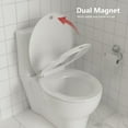 thumbnail image 4 of CuisinAid Round Toilet Seat with Built-in Toddler Training Seat, Soft-Close Lid, Safe PP Material & Easy Installation Kit,White, 4 of 7