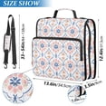 thumbnail image 2 of FORMRS Zipper Binder with Shoulder Strap 2-inch Ring 500 Sheet Capacity File Bag, Pink Mosaic Pattern, 2 of 5