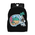 thumbnail image 1 of ZNDUO Travel Backpack, Beach Skull Pattern Backpack for School, 16 inch Lightweight Bookbag, 1 of 8