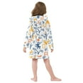 thumbnail image 4 of FORMRS Niños Bathrobe Unisex Hooded Robe Soft Plush Pajamas Sleepwear, Size 7-9T, Tropical Jungle Vibes, 4 of 7