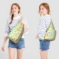 thumbnail image 3 of Foodie Sling Backpack – Delicious Dessert & Candy Pattern Shoulder Bag, Fashionable Lightweight Daypack for Work & School, 3 of 4