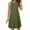 Dark Green, variant on Bovxnpu Womens Summer Dress, Women's Casual Sundress Flowy A-Line Dresses Mini Dress, Women's Casual Sleeveless Mini Sundress Crewneck Tank Loose Beach Dresses XL