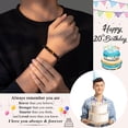 thumbnail image 2 of Happy Birthday Bracelet for Boys Him Men, 10 11 12 13 14 15 16 17 18 19 20 21 Year Old Boy Birthday Gifts Ideas for Teens Teenager 20th 11th {件数}, 2 of 4