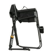 GCI Outdoor Freestyle Rocker Foldable Rocking Camping Chair, Black