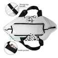 thumbnail image 4 of Disketp Black Footprints Bolsa Tote Estampada para Mujer, Bolso de Hombro y de Mano para Compras y Viajes, 4 of 8