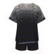 thumbnail image 5 of ICHUANYI Clearance 2PC Women Casual Summer Sports Suit Round Neck Print Short Sleeve Shorts Set(Gold, S) ICHUANYI WER2023081001707, 5 of 8