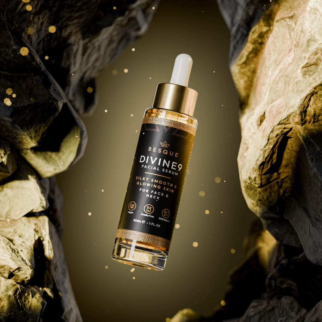 Besque DIVINE9 Firming Rejuvenation Facial Serum, Reduces Inflammation, Deeply Nourishing, Hydrating and Reparative Serum, Prevents Outbreaks 1 FI Oz