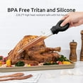 thumbnail image 6 of U-Taste 1.5oz Angled Turkey Baster - 228.2°F Heat Resistant Food Grade Tritan and Silicone Large Octopus Bulb Baster Set with Cleaning Brush for Cooking Basting Meat Poultry Beef Chicken (Black), 6 of 8