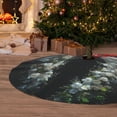 thumbnail image 6 of Rateoe Floral Angelic White Wings Print Christmas Tree Skirt 30" for Xmas Holiday New Year Party Circle Tree Mat Ornaments Decoration, 6 of 7