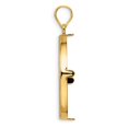 thumbnail image 2 of 14k Yellow Gold Diamond Cut Prong Setting Coin Bezel Pendant Mounting - Fits 27mm, 2 of 4