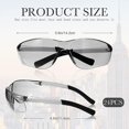thumbnail image 3 of 24 pares de gafas de seguridad 12 colores Gafas protectoras antiarañazos unisex Lentes resistentes a los impactos Gafas Gafas de sol de seguridad de policarbonato a granel para el trabajo C, 3 of 5