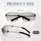 thumbnail image 3 of 24 pares de gafas de seguridad 12 colores Gafas protectoras antiarañazos unisex Lentes resistentes a los impactos Gafas Gafas de sol de seguridad de policarbonato a granel para el trabajo C, 3 of 5
