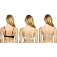 thumbnail image 2 of Just Intimates Bras for Women - Solid / Print / Lace (Pack of 3) (Black / Teal Lace / Animal Print, 36D), 2 of 3