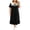 Black 02, variant on Stamzod Womens Nightgown Plus Size Sleepwear Short Sleeve Sleep Shirt Casual Nightshirt Light Blue XXXXL