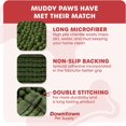thumbnail image 3 of GFDYREE - Ultra Absorbent Microfiber Dog Door Mat, Durable, Quick Drying, Washable, Prevent Mud Dirt, Keep Your House Clean (Chive, Medium) - 31 x 20 Inch, 3 of 7