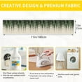 thumbnail image 2 of Misty Forest Landscape Christmas Tree Table Runner Dresser Scarves Seasonal Linen Tablerunner for Indoor Outdoor Kitchen Home Party Holiday Dining Table Decor 13 X 70 Inch, 2 of 7