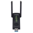 thumbnail image 3 of Tarjeta de red inalámbrica WiFi USB 3.0 de 1300 Mbps, adaptador de doble banda de 2,4 GHz y 5 GHz con antena para mini dongle de PC portátil., 3 of 5