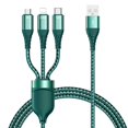thumbnail image 1 of Cable de carga múltiple LINLIN, 1,2 m, 3 en 1, multiUSB con conectores tipo C/micro USB para teléfonos móviles y tabletas., 1 of 2