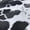 Black on White, variant on Cow Print Vinyl, Smooth Textured Animal Hide Pattern Faux Leather, Embossed Upholstery Craft and DIY Pleather - One Foot 12"x54" (Black on White)