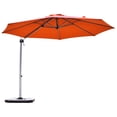 thumbnail image 1 of Patiojoy Parasol Déporté d'Extérieur 11 Pieds pour Patio avec Base Rouge Brique, 1 of 3