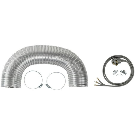Duct Mount Kit - Certified Appliance Accessories 77004 Dryer Duct Kit with 3-Wire 30-Amp 6ft Cord