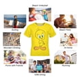 thumbnail image 3 of Tweety Bird T-Shirts for Boys Girls, Kids 3D Print Short Sleeve, Unisex Crew Neck Tee Shirts for Youth, 3 of 9