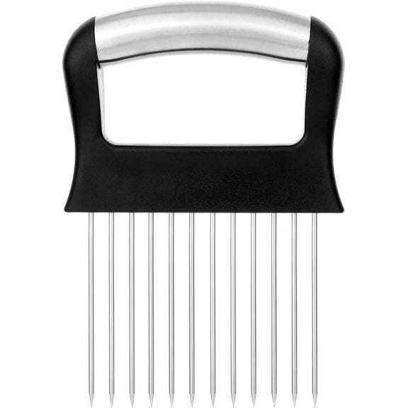 Onion Holder for Slicing Large Lemon Slicer Slicing Stainless Onion Cutter Dishwasher Safe Tomato Cutting Tool Kitchen Gadgets for Vegetable Food Fruit Storage Avocados Eggs Meat Potato