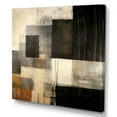 thumbnail image 2 of DESIGN ART Designart "Black Mid Century Fusion Ii" Modern Midcentury Canvas Wall Art 16 in. wide x 16 in. high, 2 of 5