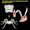 thumbnail image 4 of Deago Halloween Outdoor Decorations Giant Spider, Scary White Large Spider Props for Yard Lawn Halloween Outside Decor and Indoor Party Decor (49"), 4 of 8