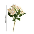 thumbnail image 3 of Ramo artificial de flores de plástico - rosa blanco, azul 1 pieza • recuerdo decorativo de 13 pulgadas, sin mantenimiento, resistente al desvanecimiento, regalo romántico para exhibición en la, 3 of 6