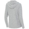 thumbnail image 3 of Women's Antigua  Heather Gray Minnesota Lynx Daybreak Quarter-Zip Hoodie, 3 of 3
