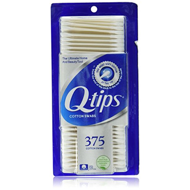 Qtips Cotton Swabs, 375 ct