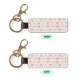 thumbnail image 4 of Keychain 6×3.1×1inpu Leather With Delicate Touch And Strong Recognition Is Used For Daily Travel, Work And Picnic Elegant Pastel Satin Ribbon Bow Pattern, 4 of 8