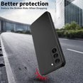 thumbnail image 5 of Funda protectora para cámara para Samsung Galaxy S22, funda de silicona para Samsung S22 5g, funda protectora a prueba de golpes, delgada, flexible, elegante - Negro, 5 of 5