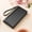 Black, variant on Glitter Sequin Long Wallet for Women Wrist Strap Multiple Card Slots Wallets PU Leather Zipper Card Holder Fashion Ladies Travel Money Phone Bag