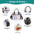 thumbnail image 3 of FORMRS Insulated Lunch Bag for Work School Unisex Large Capacity Cooler with Shoulder Strap, Abstract Pink, 3 of 6