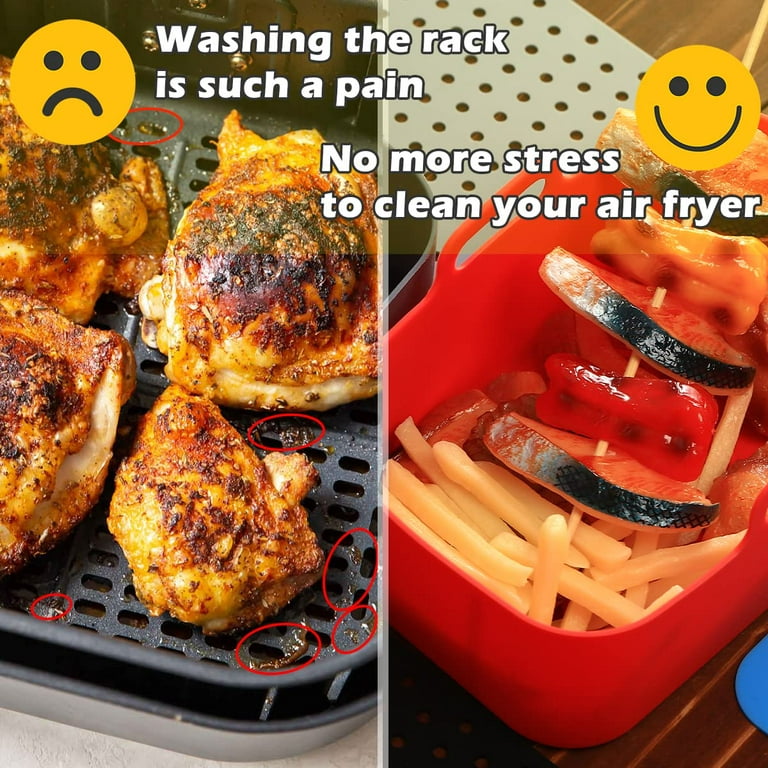 Silicone Dual Frigidaire Air Fryer Tray Set With Basket, Oven Pot, And  Plate Liner Accessories For Ninja Foodi DZ201 From Zqmwholesale, $23.91