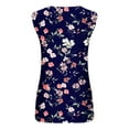 thumbnail image 5 of Giftesty Tank Tops for Women Clearance Women's Fashionable Sleeveless Casual Printing Metal Round Neck Shirts Blouses Tops Tank, 5 of 5