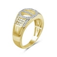 thumbnail image 2 of JewelersClub 1/7 Carat T.W. White Diamond Two Tone Silver Men's Ring, 2 of 5