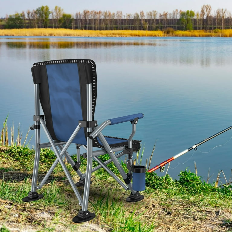 Lnow Folding Camp Chair Set Of 2, Blue photo 8