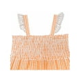thumbnail image 4 of Girls Dress Orange Tank Smocked Ruffle Skirt Sundress 12-18 M, 4 of 8