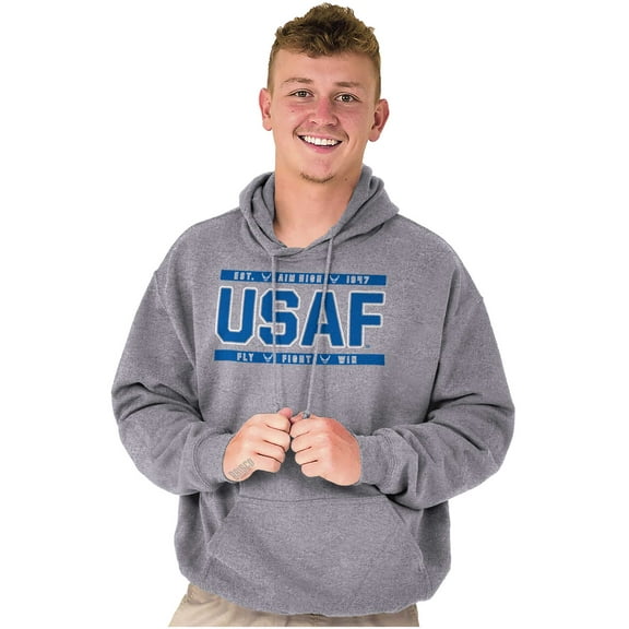 Us Air Force USAF Fly Fight Win Hoodie Sweatshirt Women Men Brisco Brands S