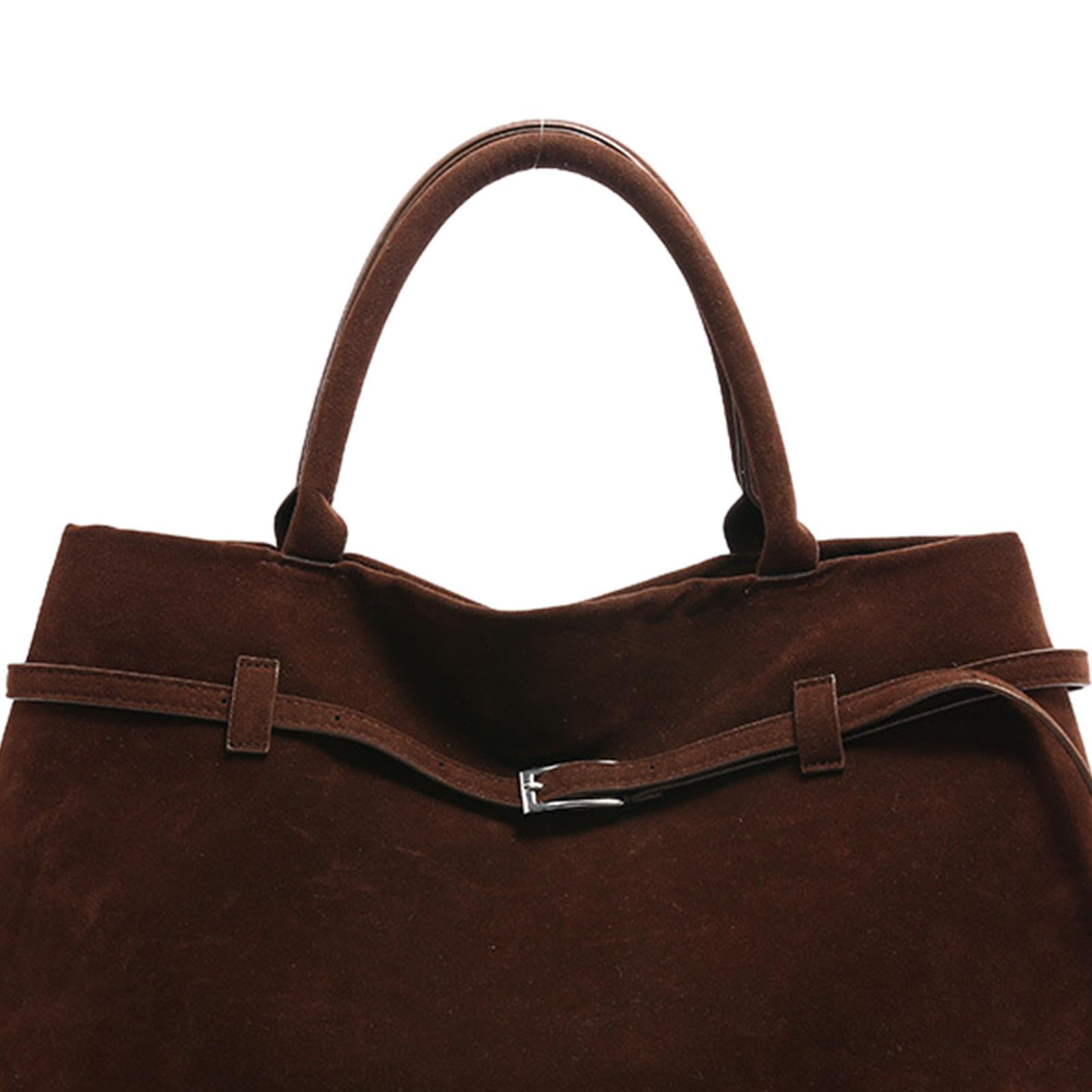 yuksok Tote Bag for Women Large Vintage Hobo Handbag Top Handle Bag Suede Bag