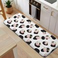 thumbnail image 5 of White Cow Black Spot Pattern Kitchen Rug Mat,Kitchen Runner Rugs Non Skid Washable,Decorative Kitchen Floor Mats for Kitchen,Sink,Laundry,17"x47.2", 5 of 7